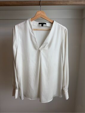 Banana Republic Crepe Volume Sleeve Blouse
